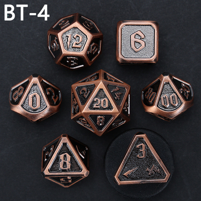 Custom logam dan plastik dadu D20 permainan D &amp; D poliedron DND dadu set RPG dadu
