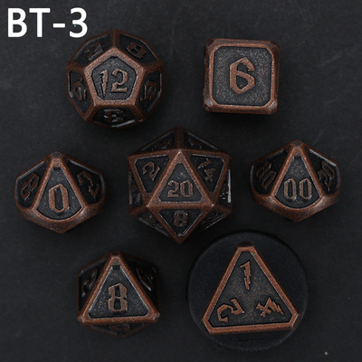 Custom logam dan plastik dadu D20 permainan D &amp; D poliedron DND dadu set RPG dadu