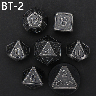 Custom logam dan plastik dadu D20 permainan D &amp; D poliedron DND dadu set RPG dadu