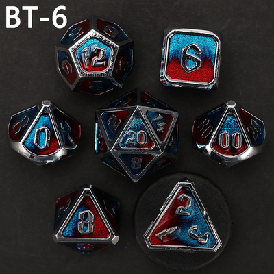 Custom logam dan plastik dadu D20 permainan D &amp; D poliedron DND dadu set RPG dadu