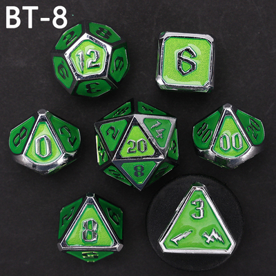 Custom logam dan plastik dadu D20 permainan D &amp; D poliedron DND dadu set RPG dadu