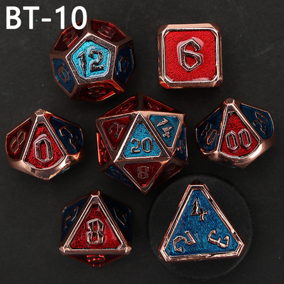 Custom logam dan plastik dadu D20 permainan D &amp; D poliedron DND dadu set RPG dadu