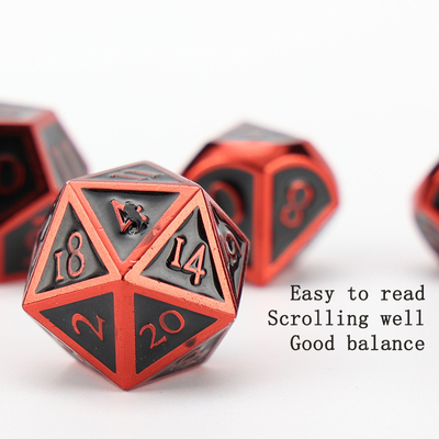 Custom metal solid dice D20 game D &amp; D polyhedron DND dadu set RPG dadu