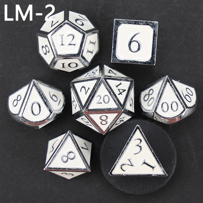 Custom metal solid dice D20 game D &amp; D polyhedron DND dadu set RPG dadu