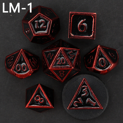 Custom metal solid dice D20 game D &amp; D polyhedron DND dadu set RPG dadu