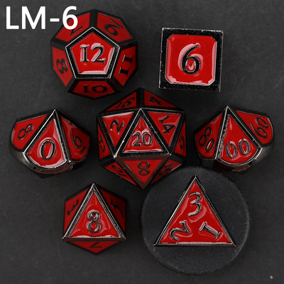 Custom metal solid dice D20 game D &amp; D polyhedron DND dadu set RPG dadu