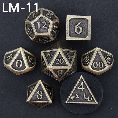 Custom metal solid dice D20 game D &amp; D polyhedron DND dadu set RPG dadu