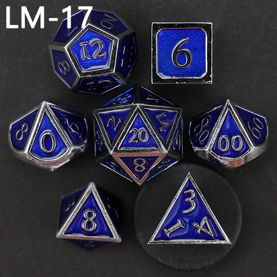 Custom metal solid dice D20 game D &amp; D polyhedron DND dadu set RPG dadu
