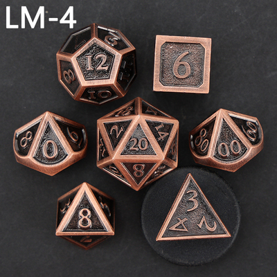 Custom metal solid dice D20 game D &amp; D polyhedron DND dadu set RPG dadu