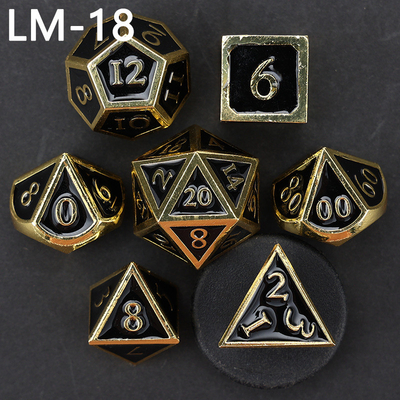 Custom metal solid dice D20 game D &amp; D polyhedron DND dadu set RPG dadu