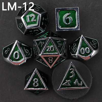 Custom metal solid dice D20 game D &amp; D polyhedron DND dadu set RPG dadu