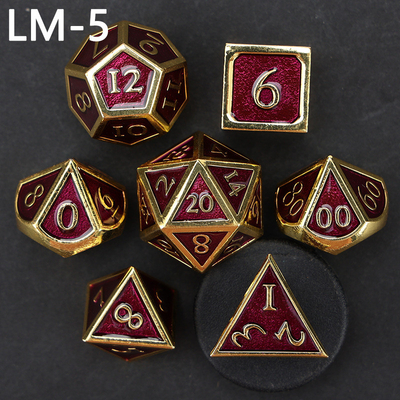 Custom metal solid dice D20 game D &amp; D polyhedron DND dadu set RPG dadu