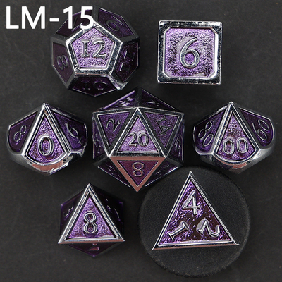 Custom metal solid dice D20 game D &amp; D polyhedron DND dadu set RPG dadu