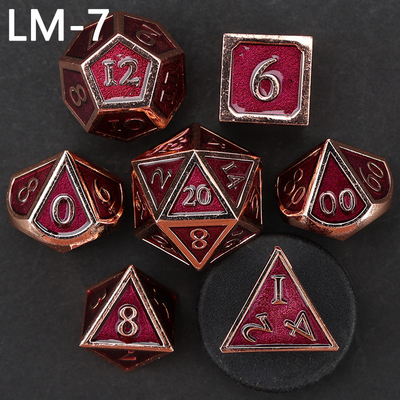 Custom metal solid dice D20 game D &amp; D polyhedron DND dadu set RPG dadu