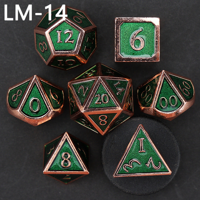 Custom metal solid dice D20 game D &amp; D polyhedron DND dadu set RPG dadu
