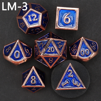 Custom metal solid dice D20 game D &amp; D polyhedron DND dadu set RPG dadu