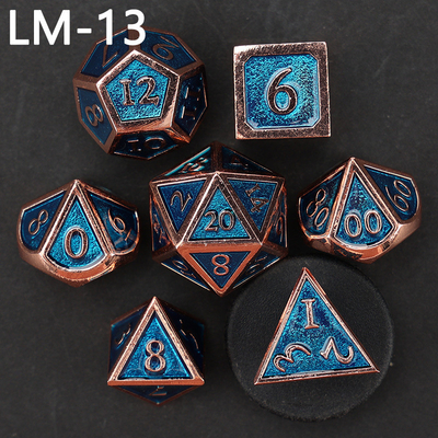 Custom metal solid dice D20 game D &amp; D polyhedron DND dadu set RPG dadu