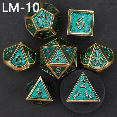 Custom metal solid dice D20 game D &amp; D polyhedron DND dadu set RPG dadu