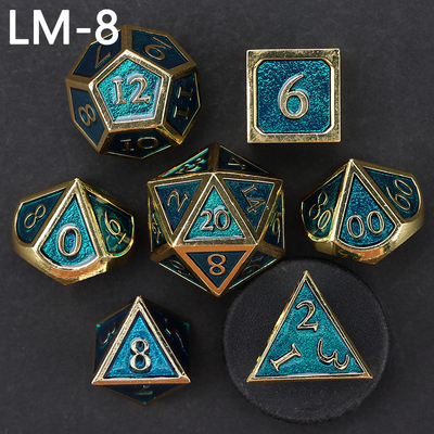 Custom metal solid dice D20 game D &amp; D polyhedron DND dadu set RPG dadu
