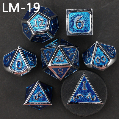Custom metal solid dice D20 game D &amp; D polyhedron DND dadu set RPG dadu