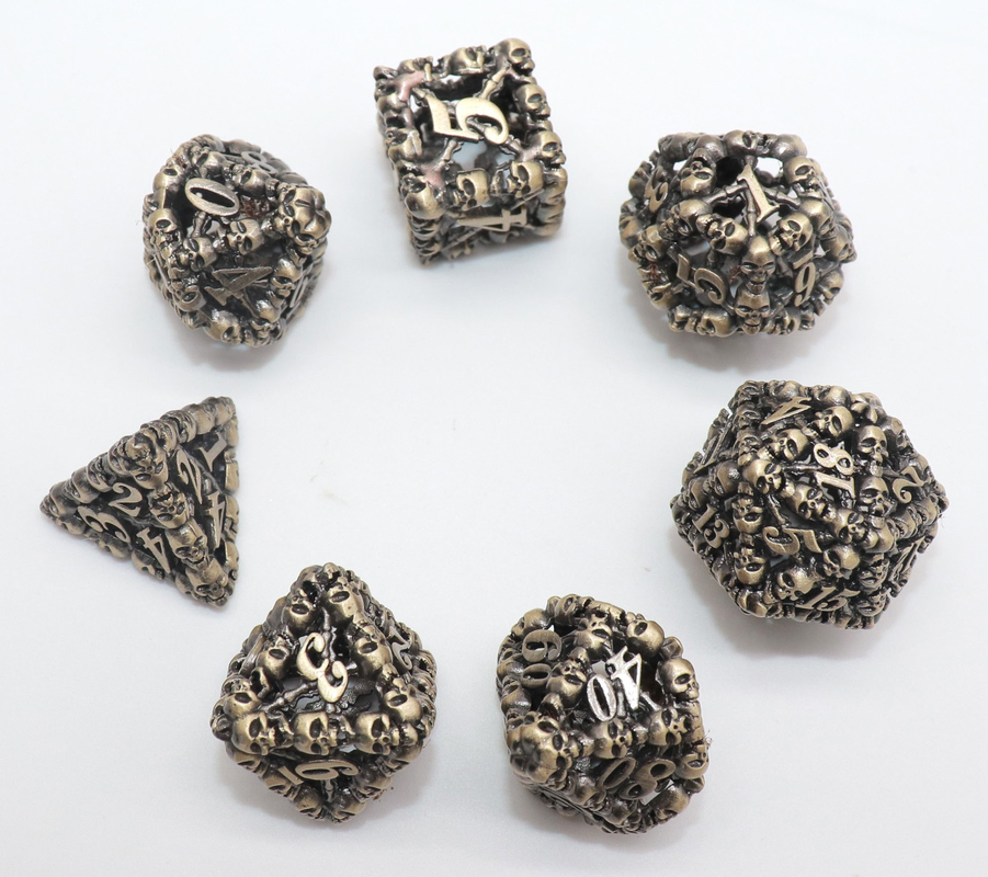 Dadu Polyhedral Kecil Tidak Berbau Mewah Massal D10 D12 D20 Multicolor