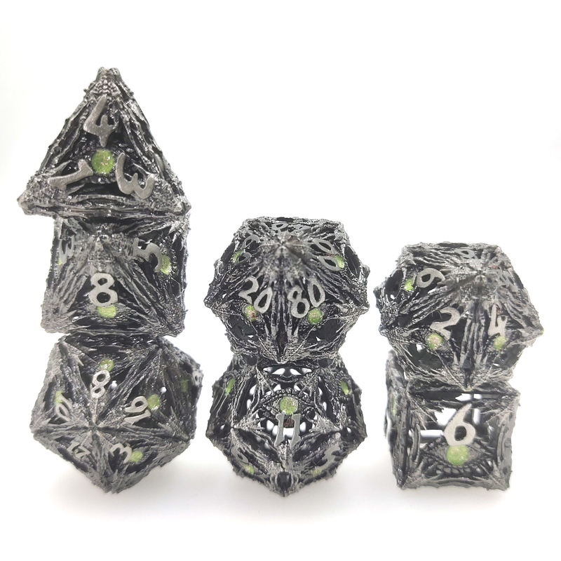 Dice Wear Resistant Edge Resin Portable Untuk Shadow Run Dungeons and Dragons RPG