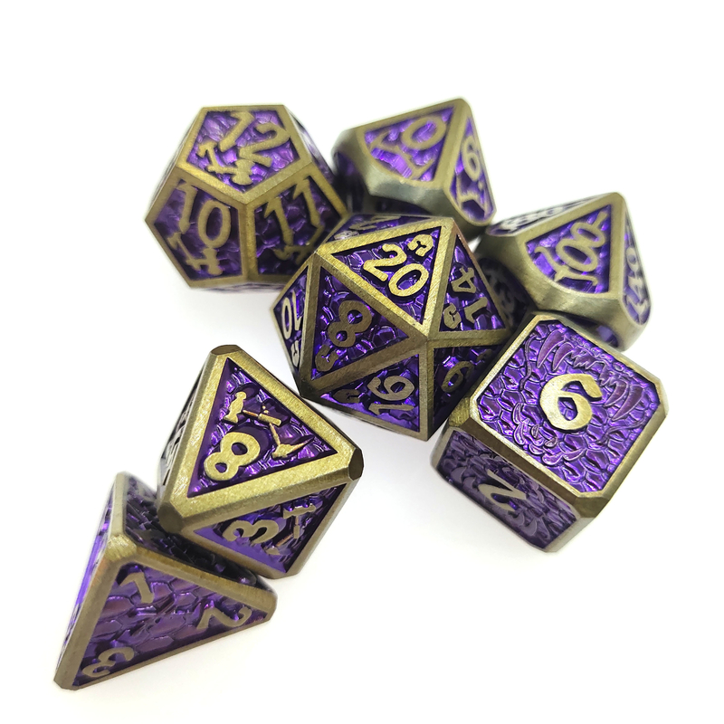 Mini RPG Dice 7 Piece Tiny Polyhedral Set menyihir Set Dadu mengumpulkan chip