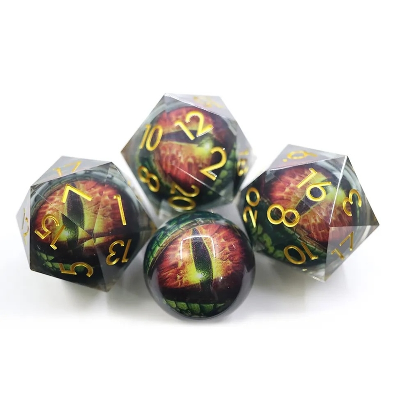 Rambut buatan tangan Quicksand Ball Dice Polasi Set dari 7 Aksesoris Berperan Papan besar