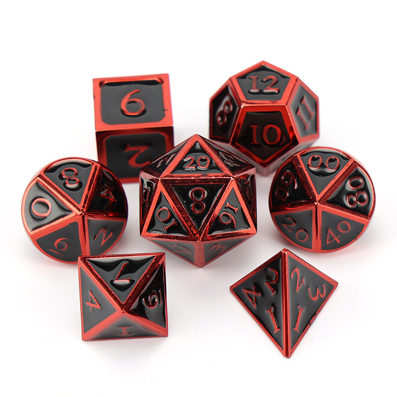 Custom metal solid dice D20 game D &amp; D polyhedron DND dadu set RPG dadu