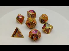 Hand Grinding Mini Polyhedral Dice Set Kokoh Serbaguna Untuk Kado