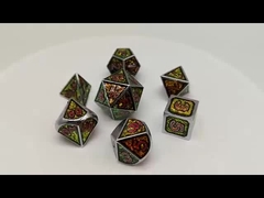 Polyhedral Seven Dice RPG Set Buatan Tangan Ringan Tahan Aus