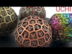 Metal dice D100 (DND) RPG bola rolling bola desktop multi -noodle naga dan dungeon