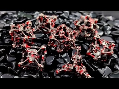 Kerangka dadu logam berongga DND naga dan dungeon COC