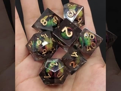 Rambut buatan tangan Quicksand Ball Dice Polasi Set dari 7 Aksesoris Berperan Papan besar