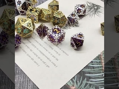 Kerangka resin tembaga perak transparan resin dadu DND naga dan penjara bawah tanah COC