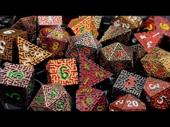 Solid Maze Metal Dice DND Dragon dan Dungeon COC