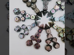 Antique bronze metal dice set orang kelima game metal color custom stray earth alloy dice