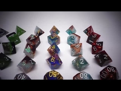 Set dadu digital resin hijau multi -faceted permainan tablet dadu#rpg#dnd#coc